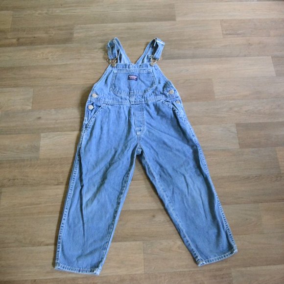 Vintage Oshkosh B'gosh Light Wash Girls' Overalls Size 5 100% Cotton - Picture 2 of 5
